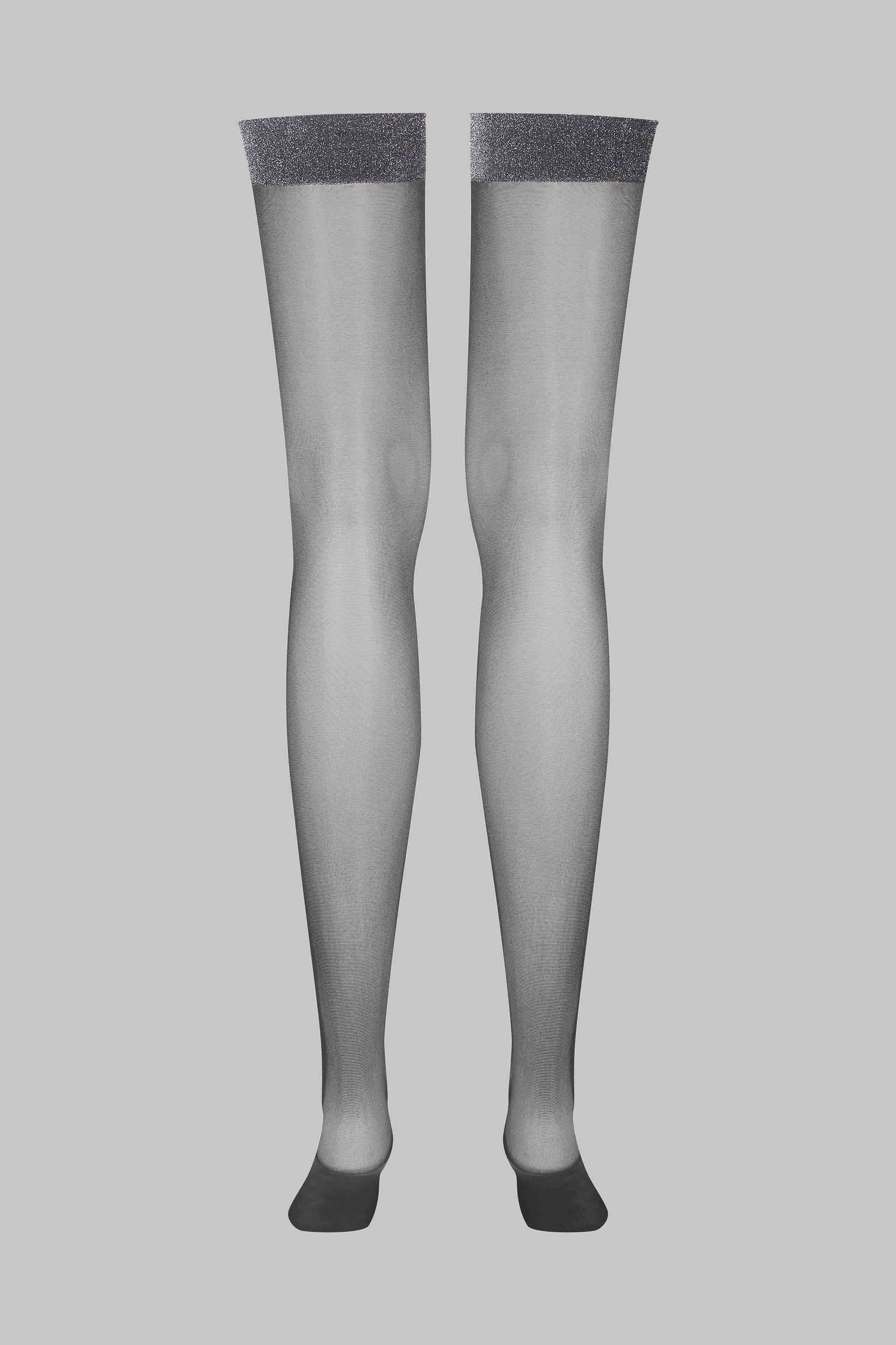 Lurex garter stockings 20D - LEGWEAR