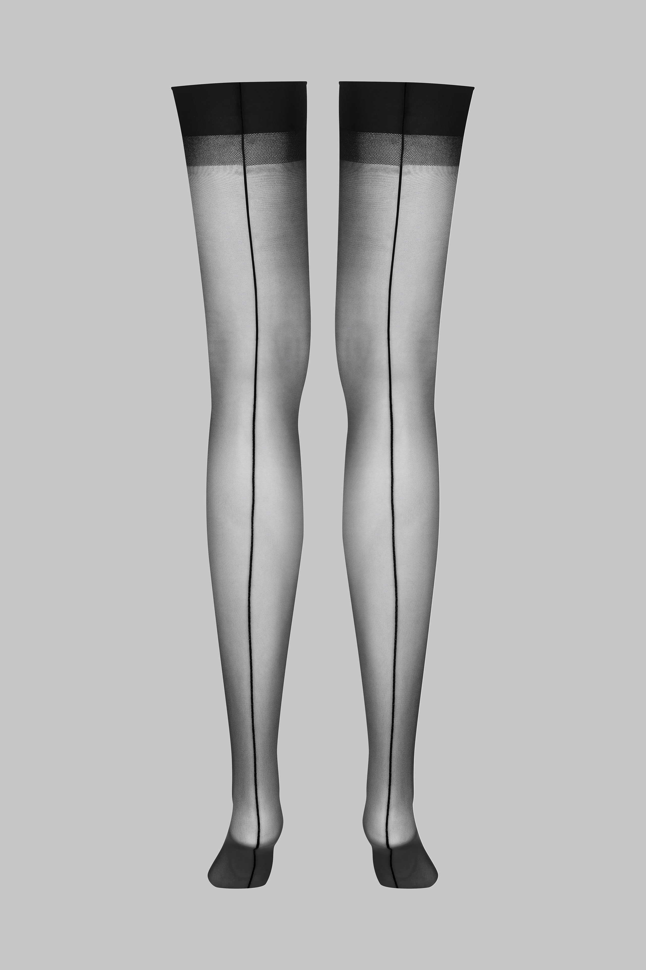 Back seamed garter stockings 20D - LEGWEAR