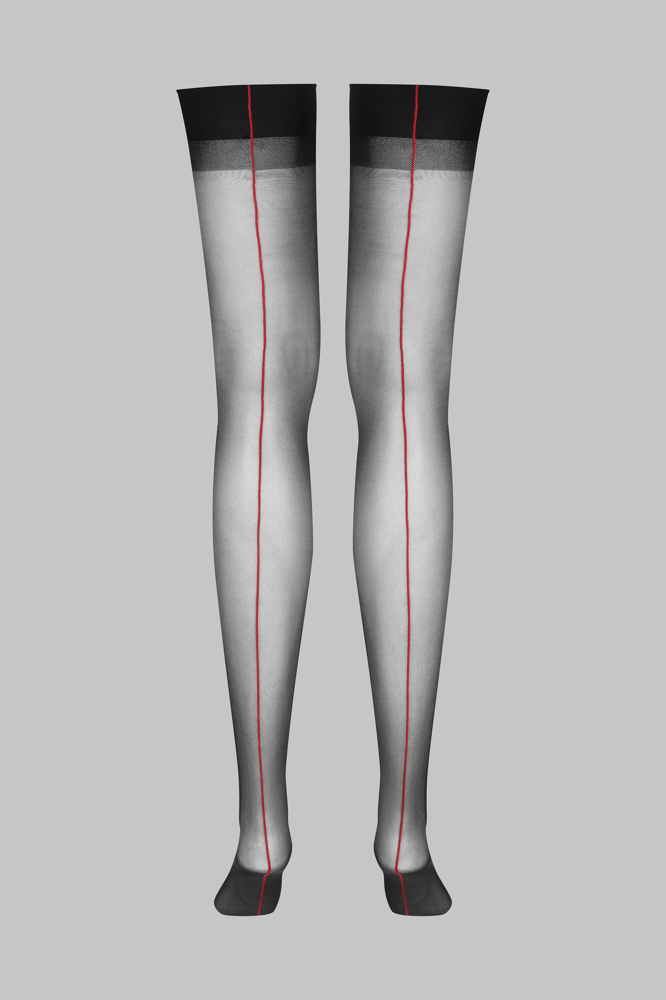 Back seamed garter stockings 20D - LEGWEAR