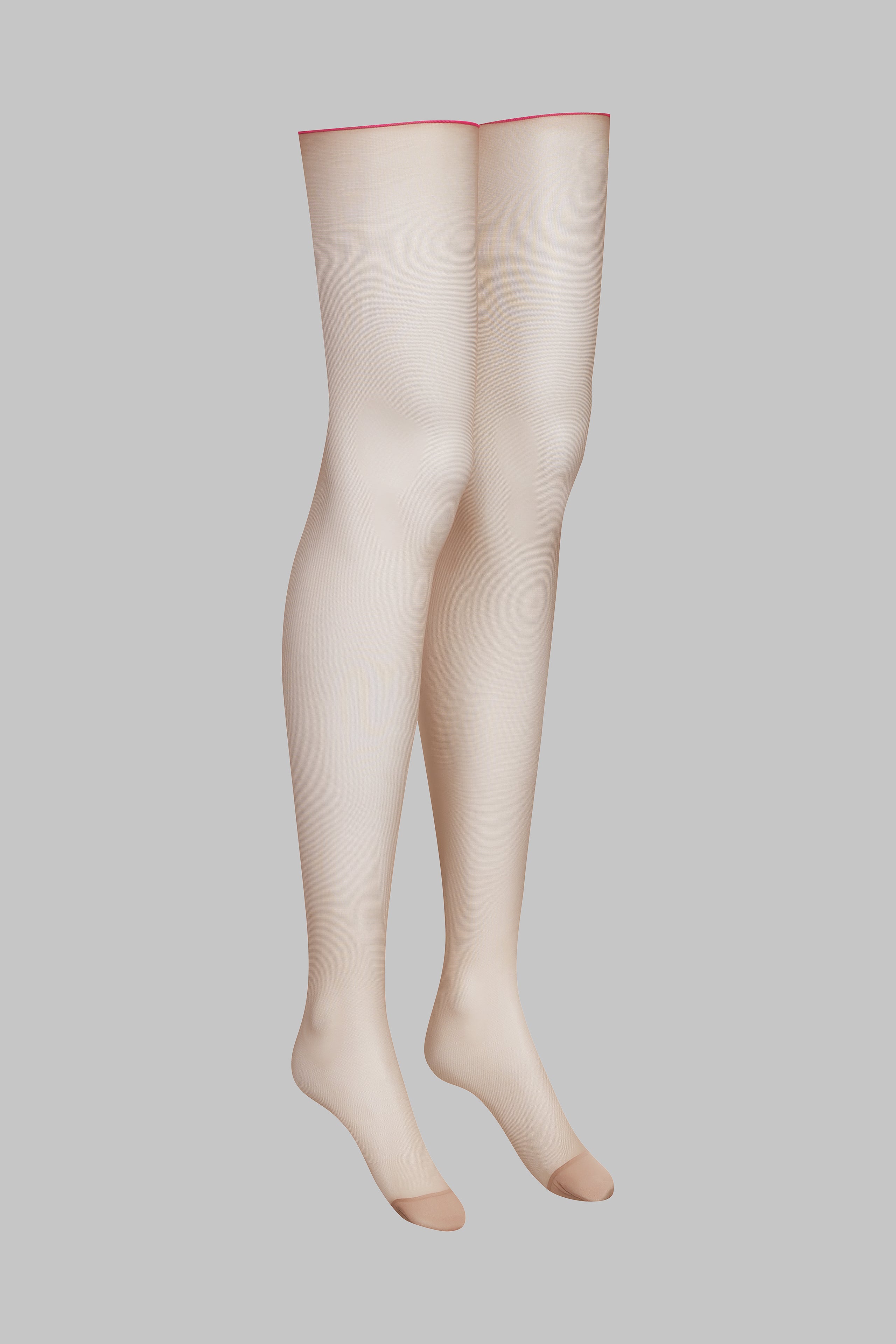 Cut and curled neon seamed stockings 20D - LEGWEAR