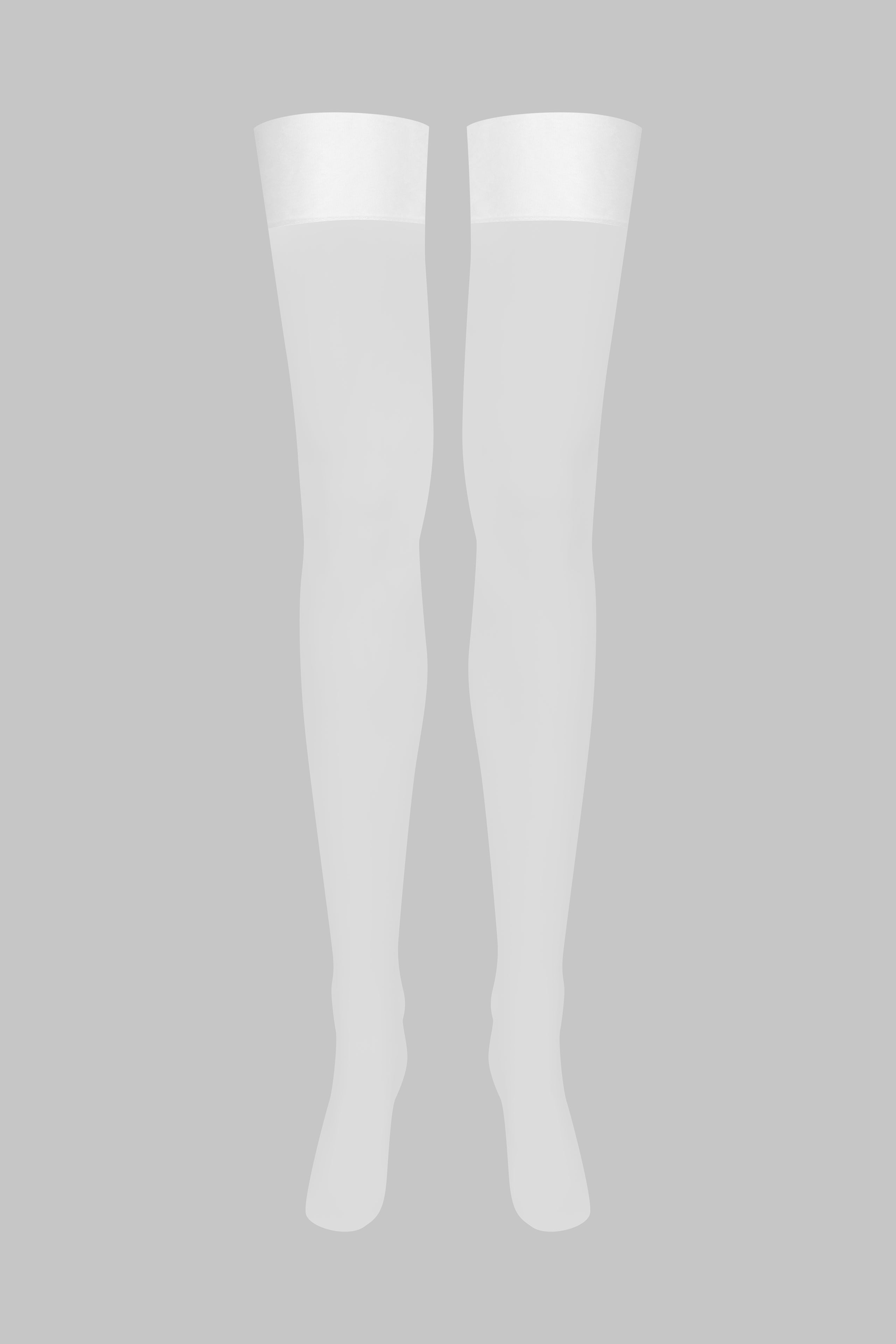 Nylon stockings 15D - White - LEGWEAR