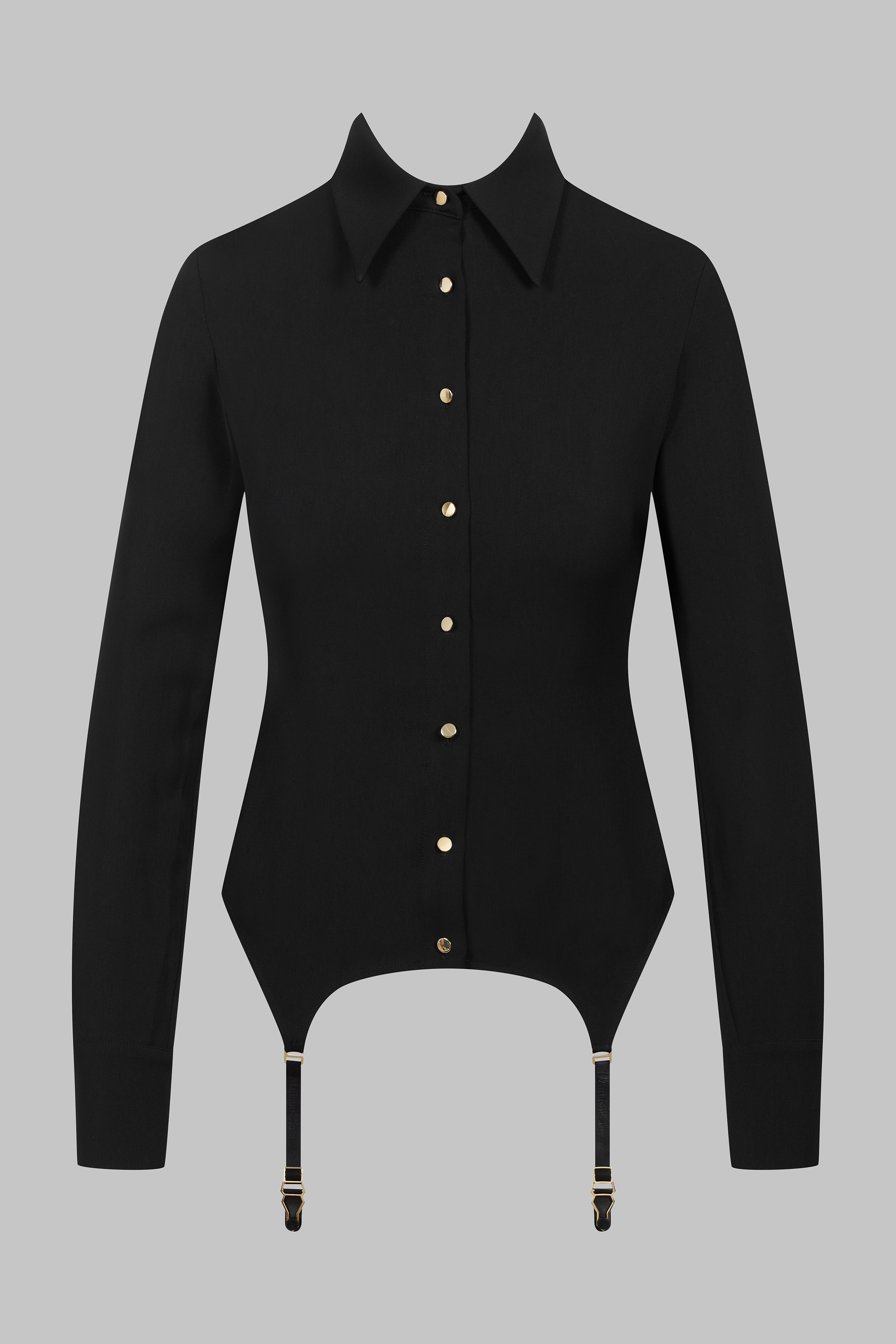 032 - Back lace garter shirt