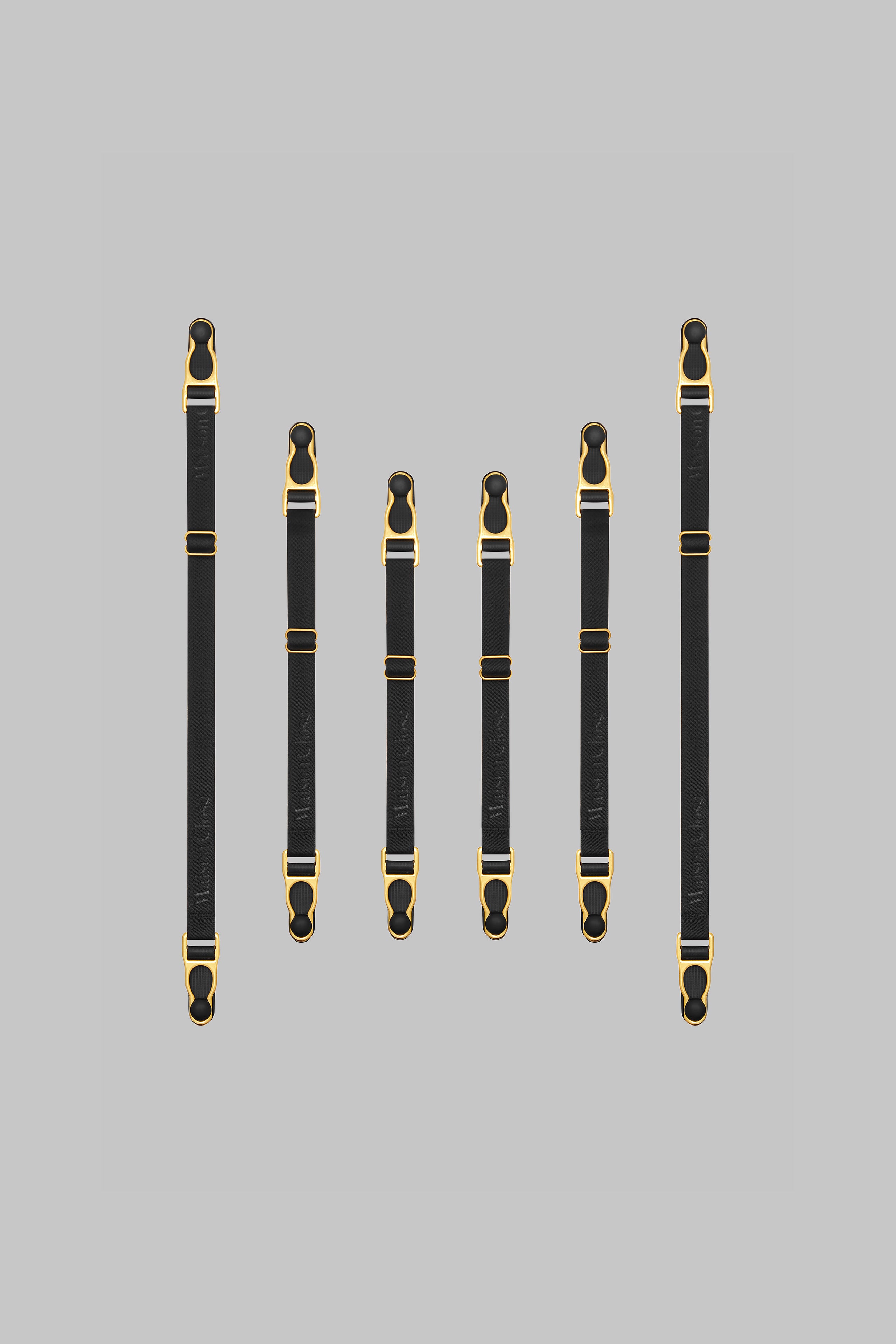 Double suspenders straps - Black/Gold - Signature