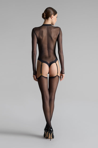 Cut and curled sheer stockings 20D - LEGWEAR