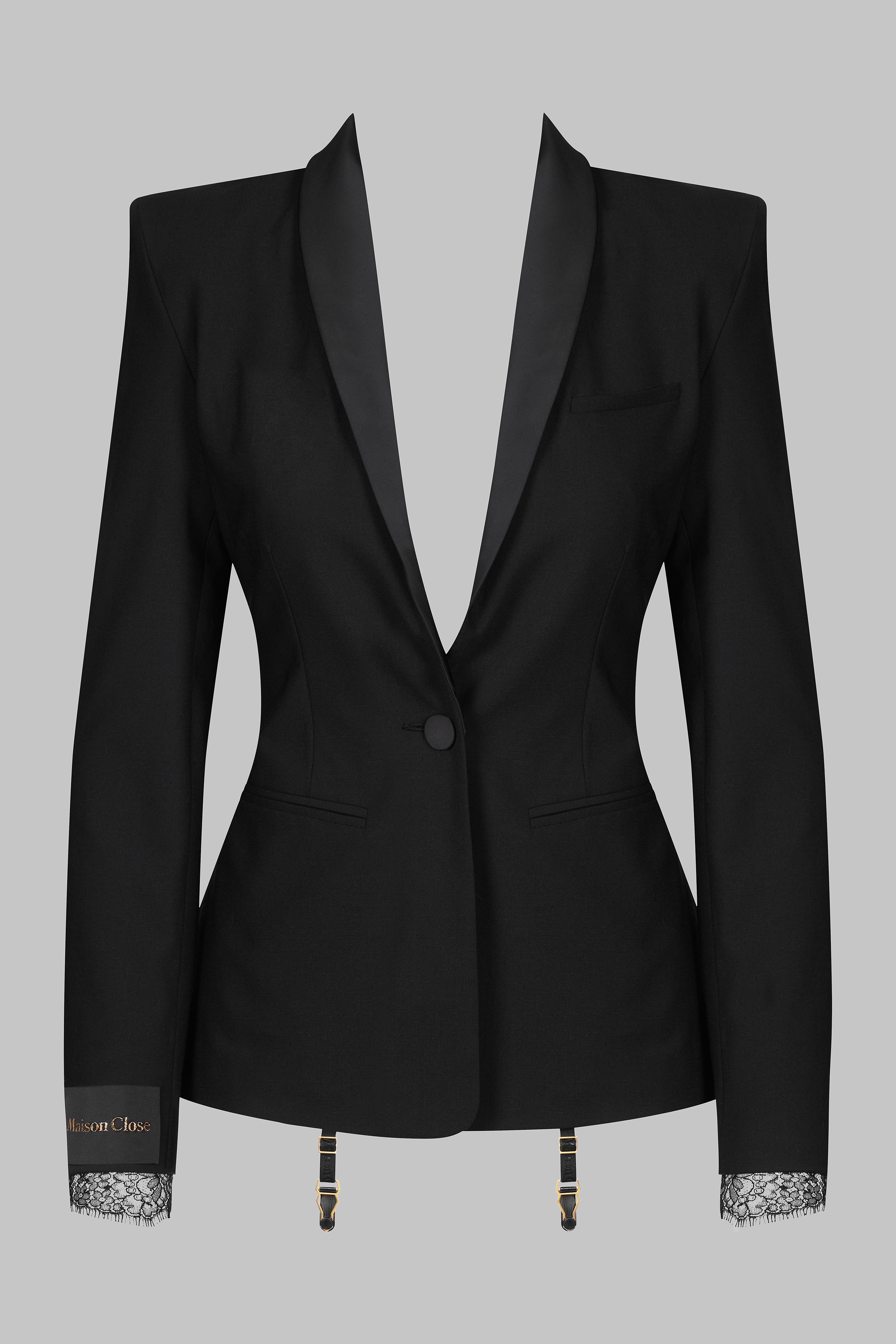 001 - Wool tuxedo jacket