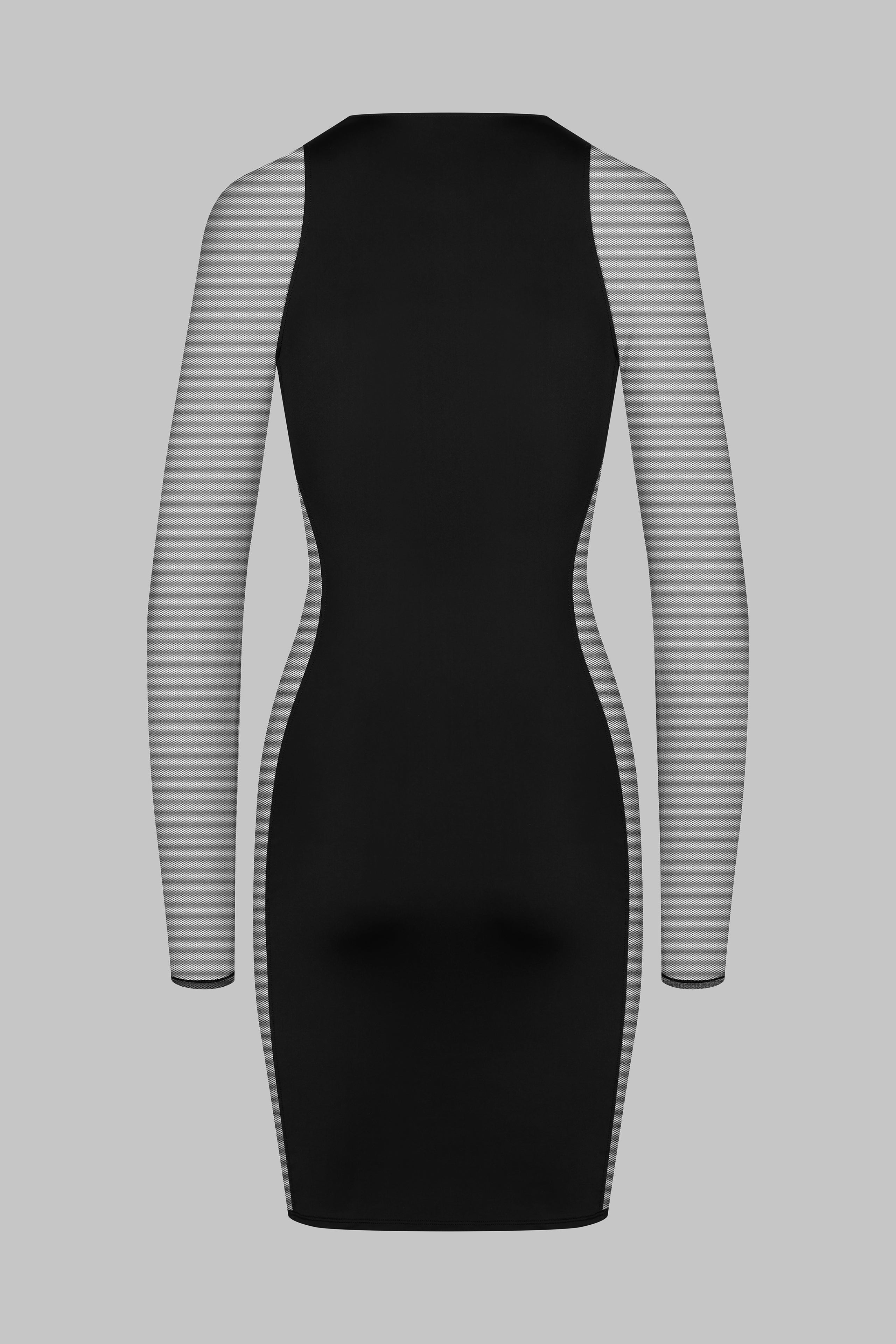 020 - Short stretch square neck dress