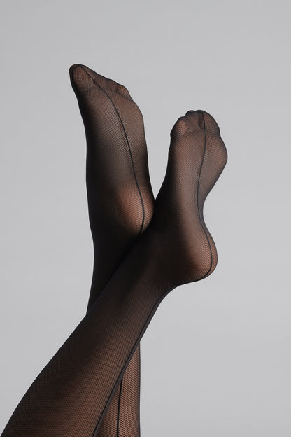 Signature back seam fishnet illusion tights 25D - LEGWEAR
