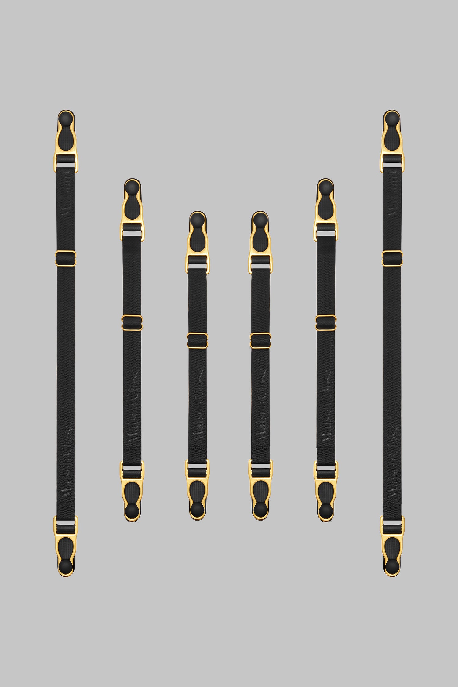Double suspenders straps - Black/Gold - Signature