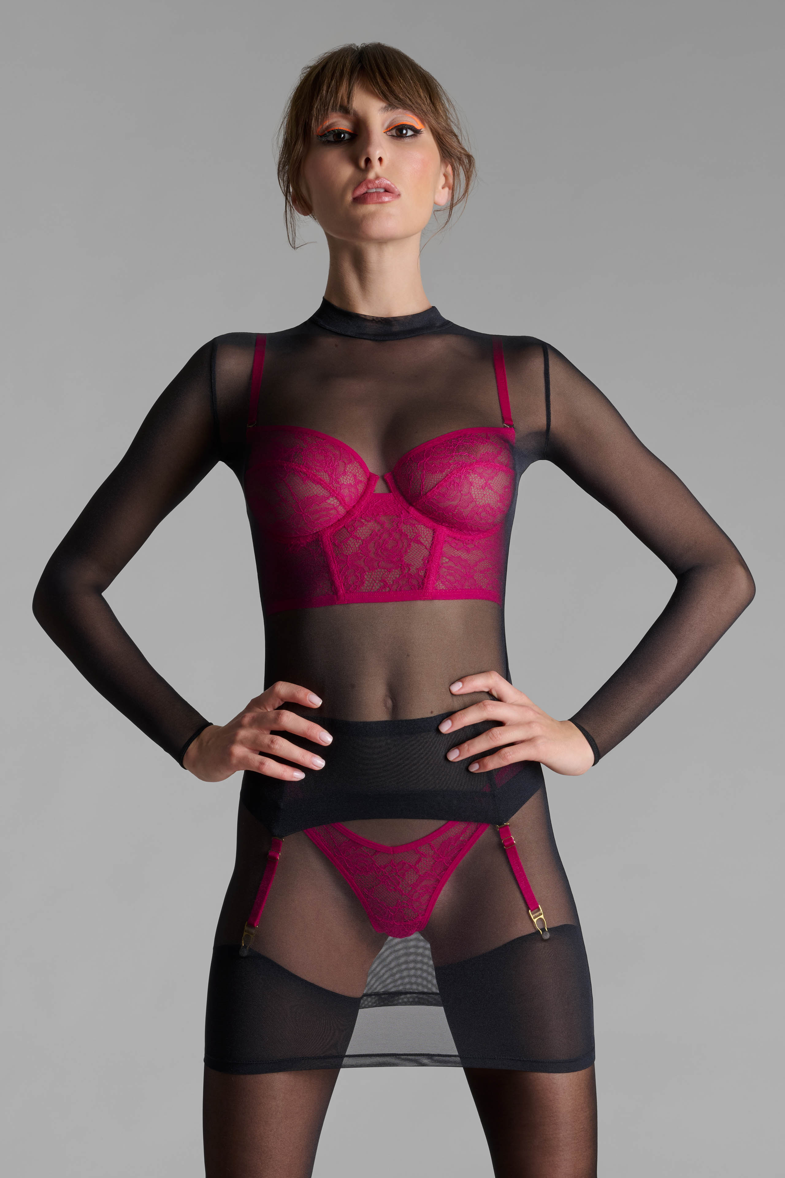 Balconette bra - Flashback Néon