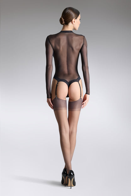 Nylon stockings 15D - Grey - LEGWEAR