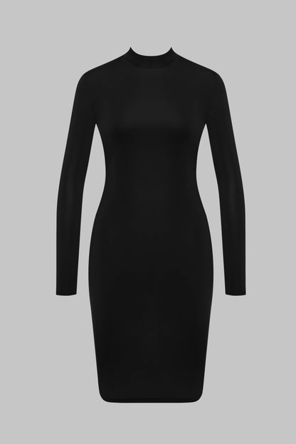 Long Sleeve Backless Dress - Pure Tentation