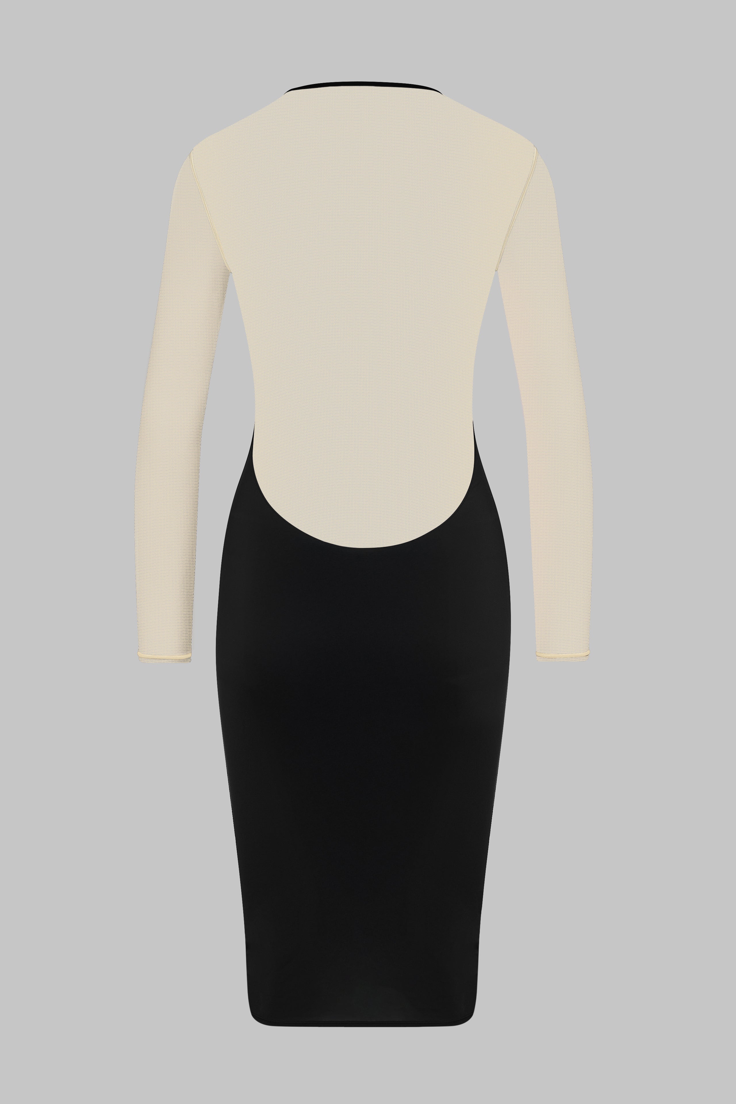 Midi Long Sleeve V-Neck Dress - Pure Tentation