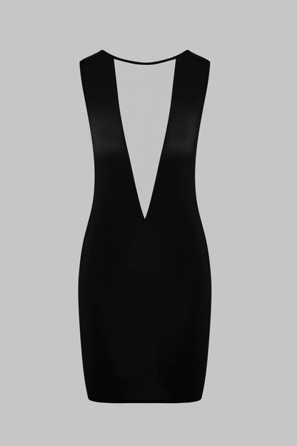 Minuit V-Neck Dress - Pure Tentation