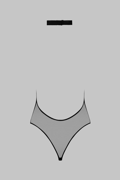 V-Neck Thong Bodysuit - Pure Tentation
