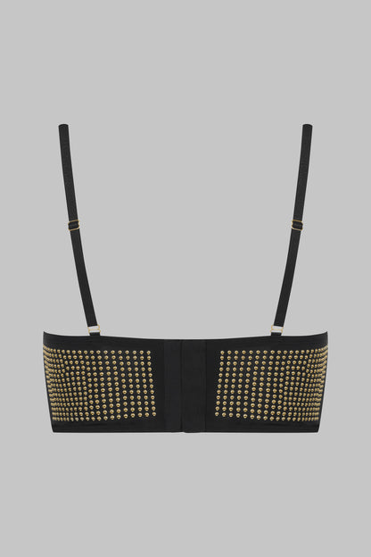 Studded bustier bra 