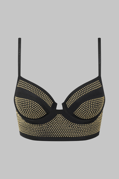 Studded bustier bra 