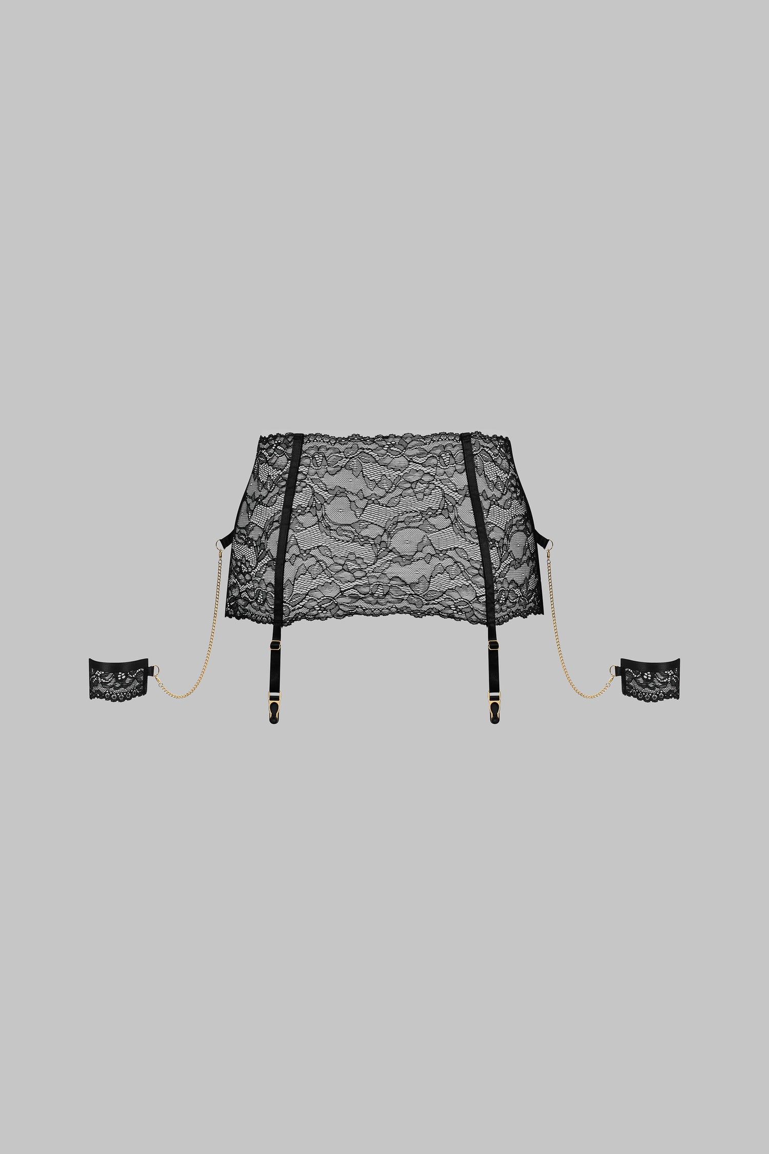 Garter belt with cuffs - Le Petit Secret Dentelle