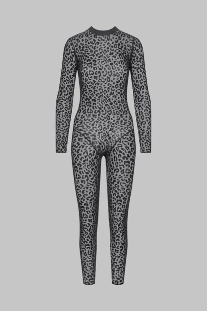 Leopard open back catsuit - 24 Secret Days