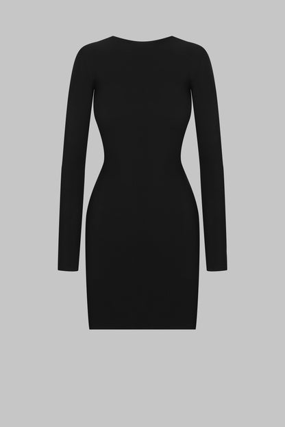 Open back short dress - Nuit Infinie