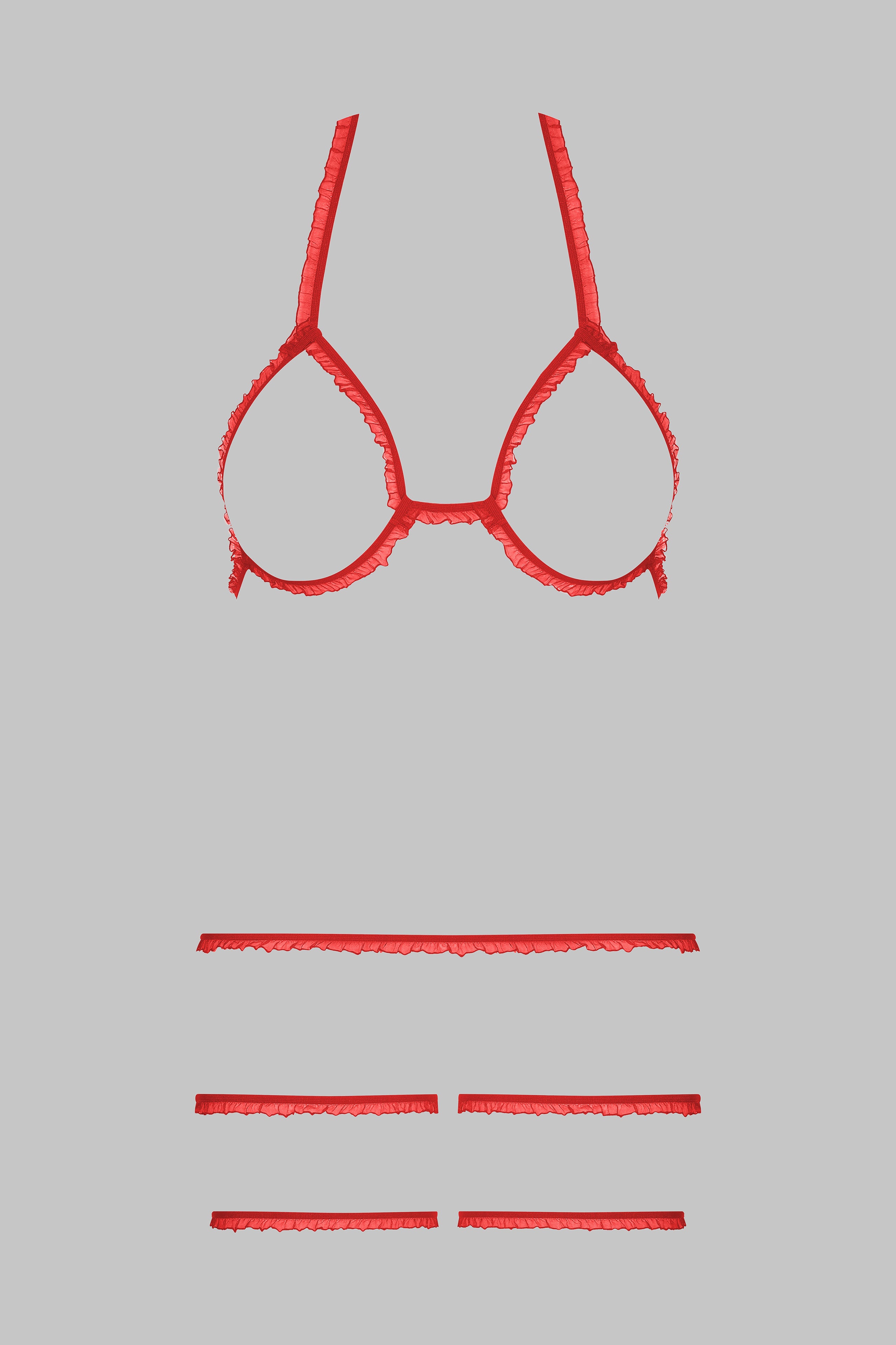 Lingerie Set Trompe L’œil - Red - CORPS
