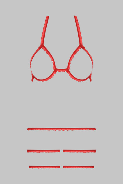 Lingerie Set Trompe L’œil - Red - CORPS