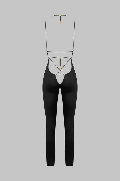 Open back strappy jumpsuit - French Kiss