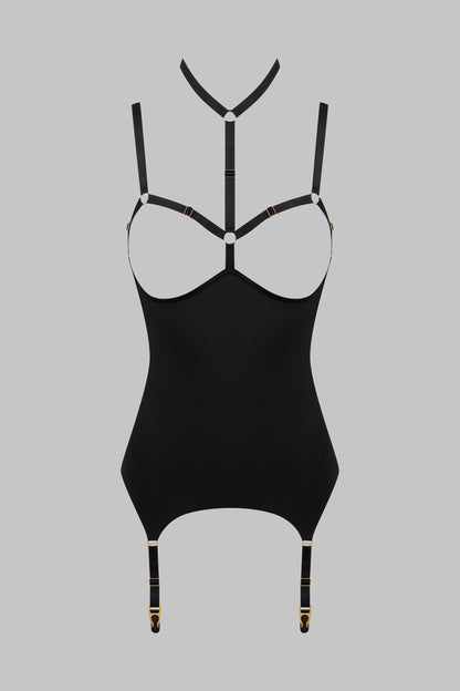 Open Garter Bodysuit - Tapage Nocturne