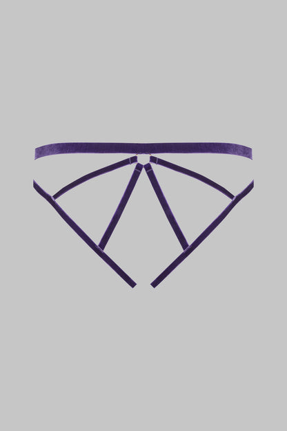 Open panty - Velvet set