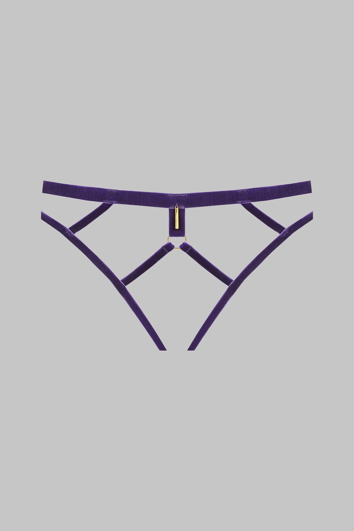 Open panty - Velvet set