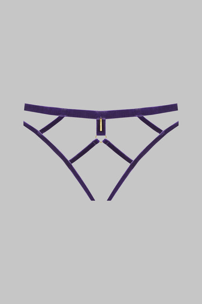 Open panty - Velvet set