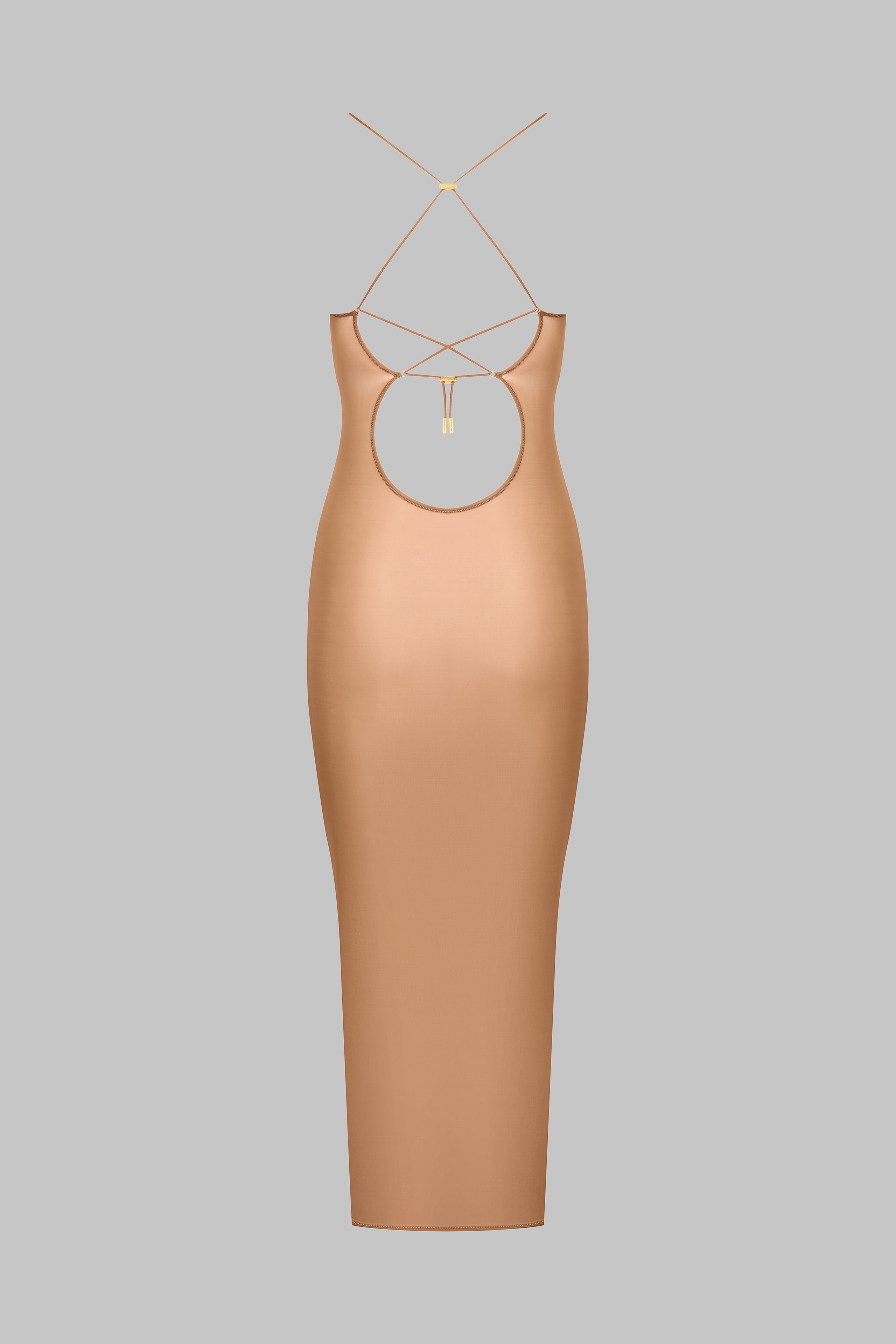 Open back midi dress - French Kiss Light
