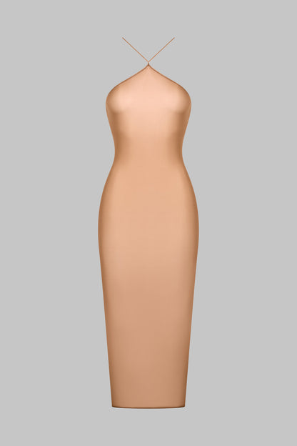 Open back midi dress - French Kiss Light