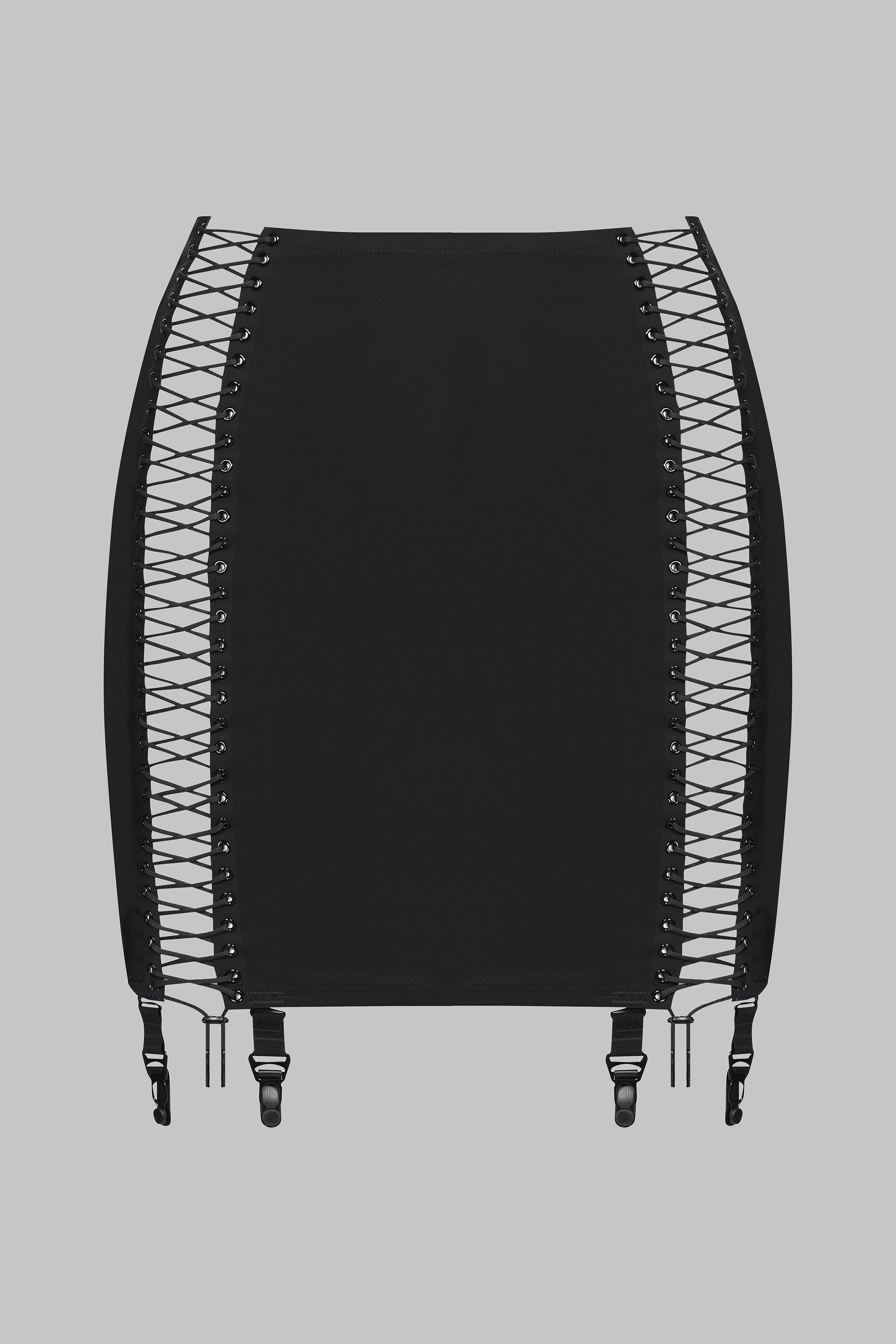 Short skirt with suspenders - Nuit Infinie – Maison Close - EU