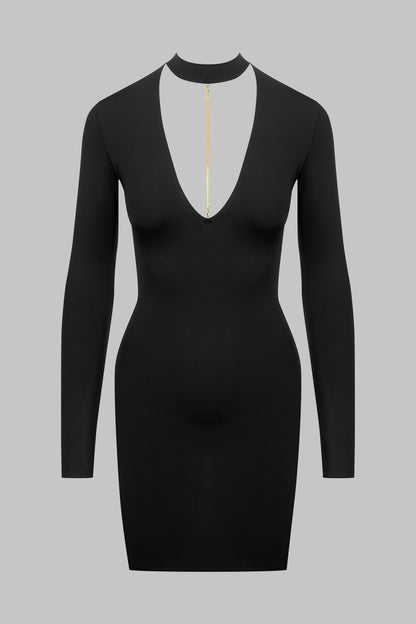 Backless Dress with Jewelry - Tapage Nocturne