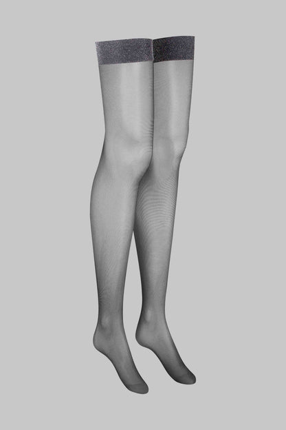 Lurex garter stockings 20D - LEGWEAR