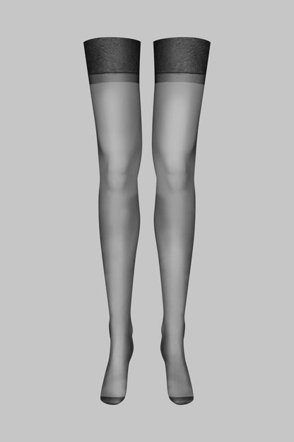 Nylon stockings 15D - Black - LEGWEAR