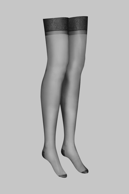 Nylon stockings 15D - Black - LEGWEAR