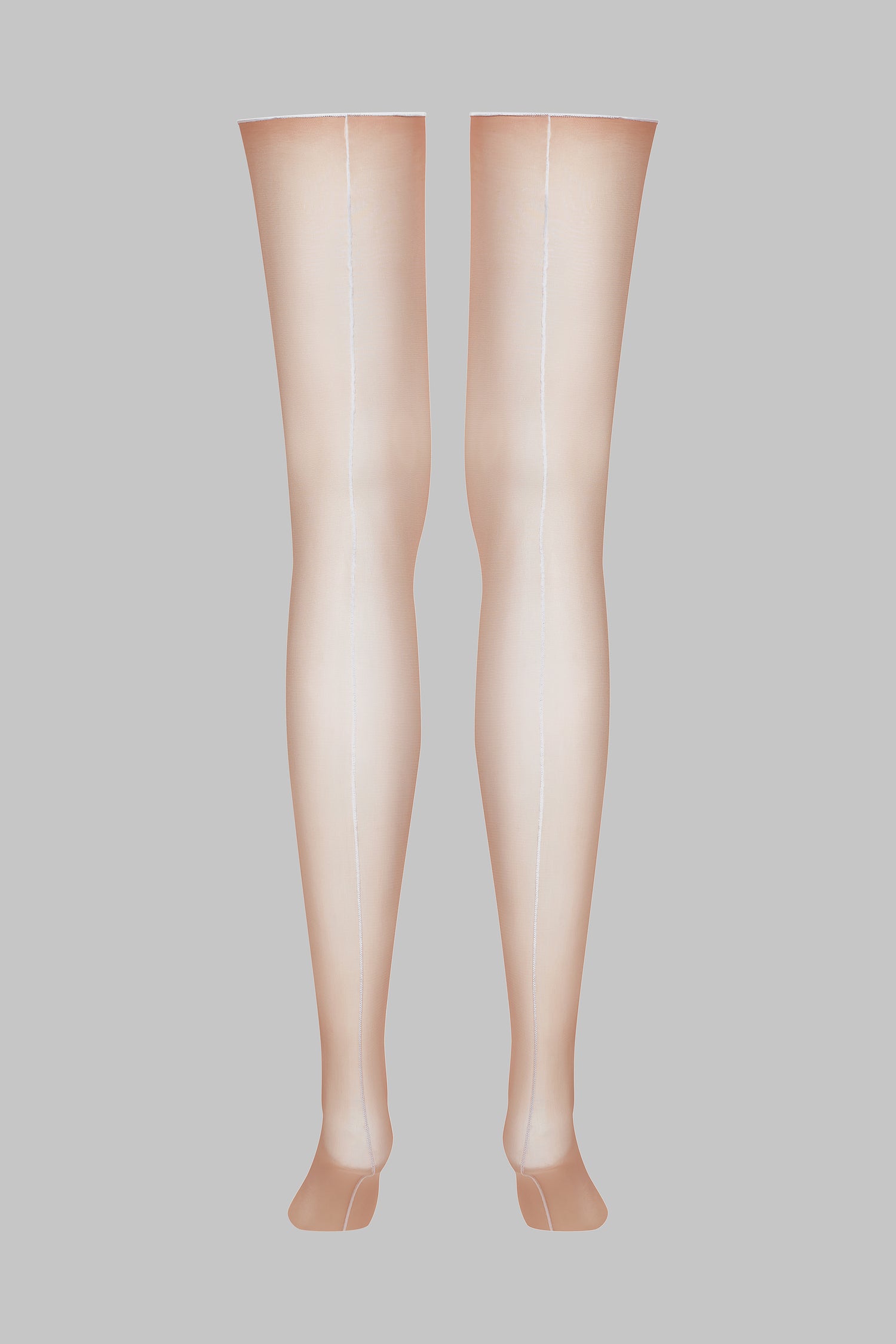 Cut and curled back seamed stockings 20D - LEGWEAR