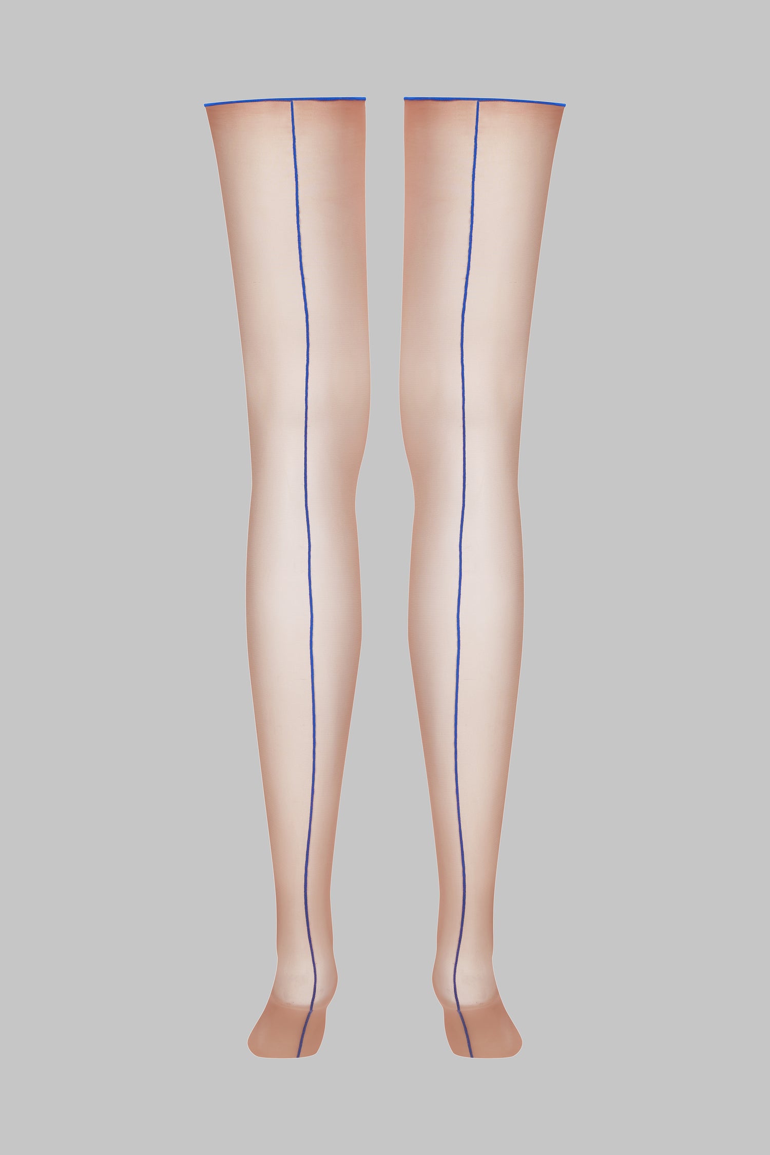 Cut and curled back seamed stockings 20D - LEGWEAR