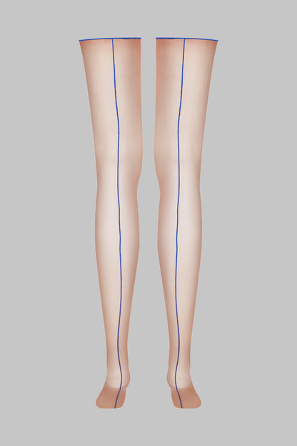 Nahtstrümpfe mit gerolltem Schnitt 20D - Les Coquetteries