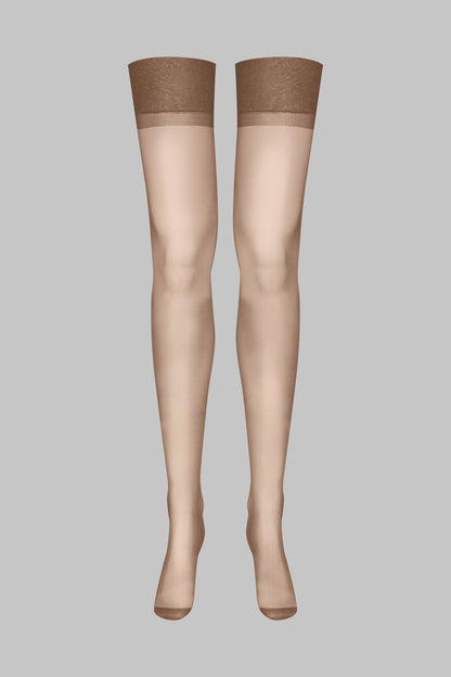 Nylon stockings 15D - Brown - LEGWEAR