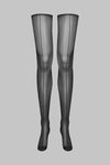 Cut and curled double seamed stockings 20D - LEGWEAR