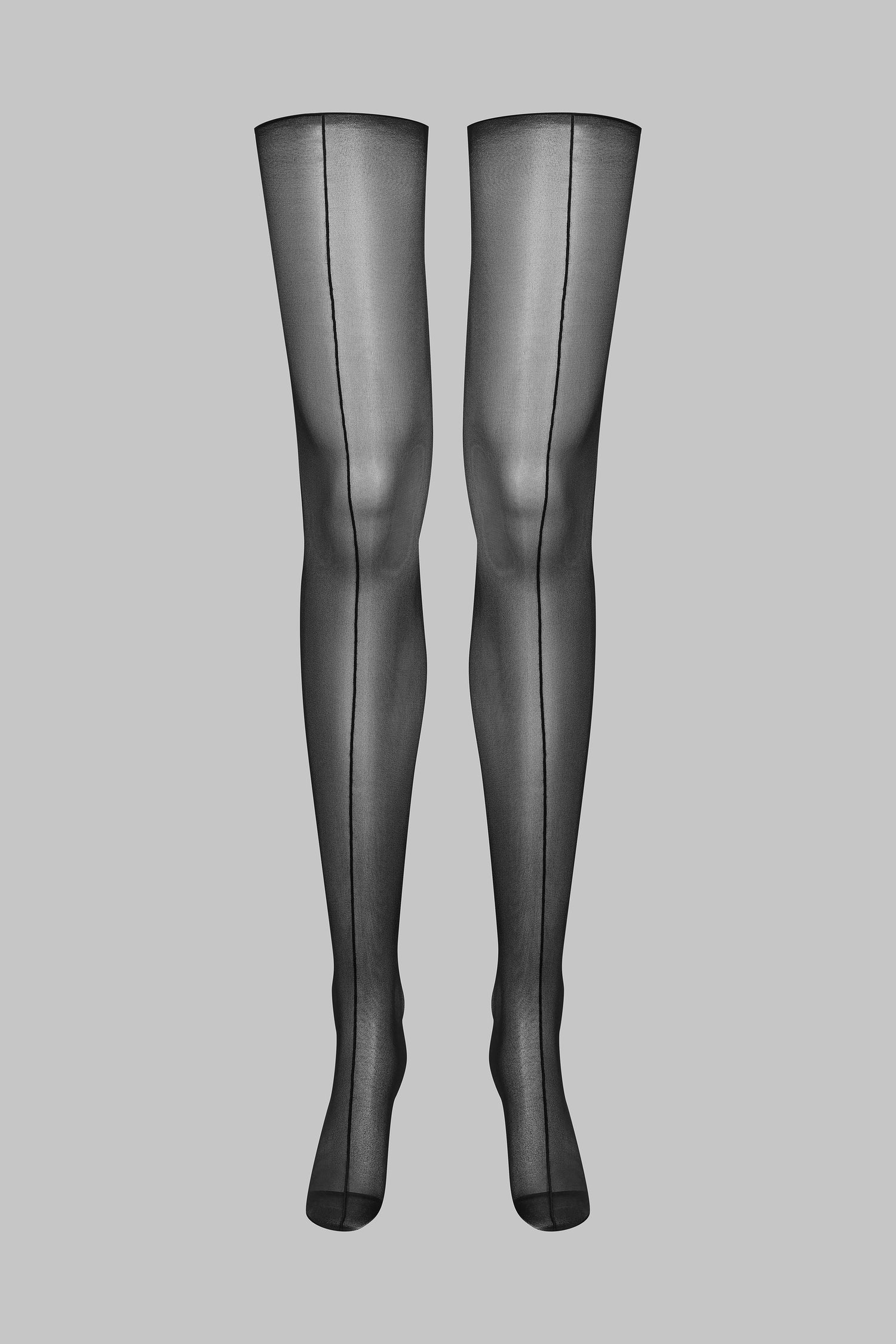 Cut and curled double seamed stockings 20D - LEGWEAR