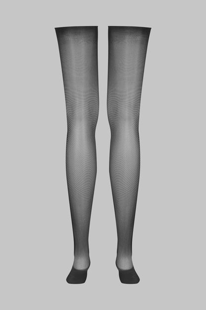 Cut and curled sheer stockings 20D - LEGWEAR