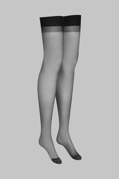 Back seamed garter stockings 20D - LEGWEAR