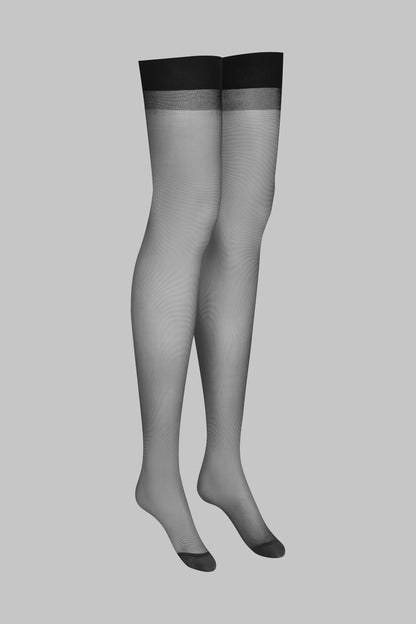 Back seamed garter stockings 20D - LEGWEAR