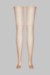 Cut and curled neon seamed stockings 20D - Les Coquetteries