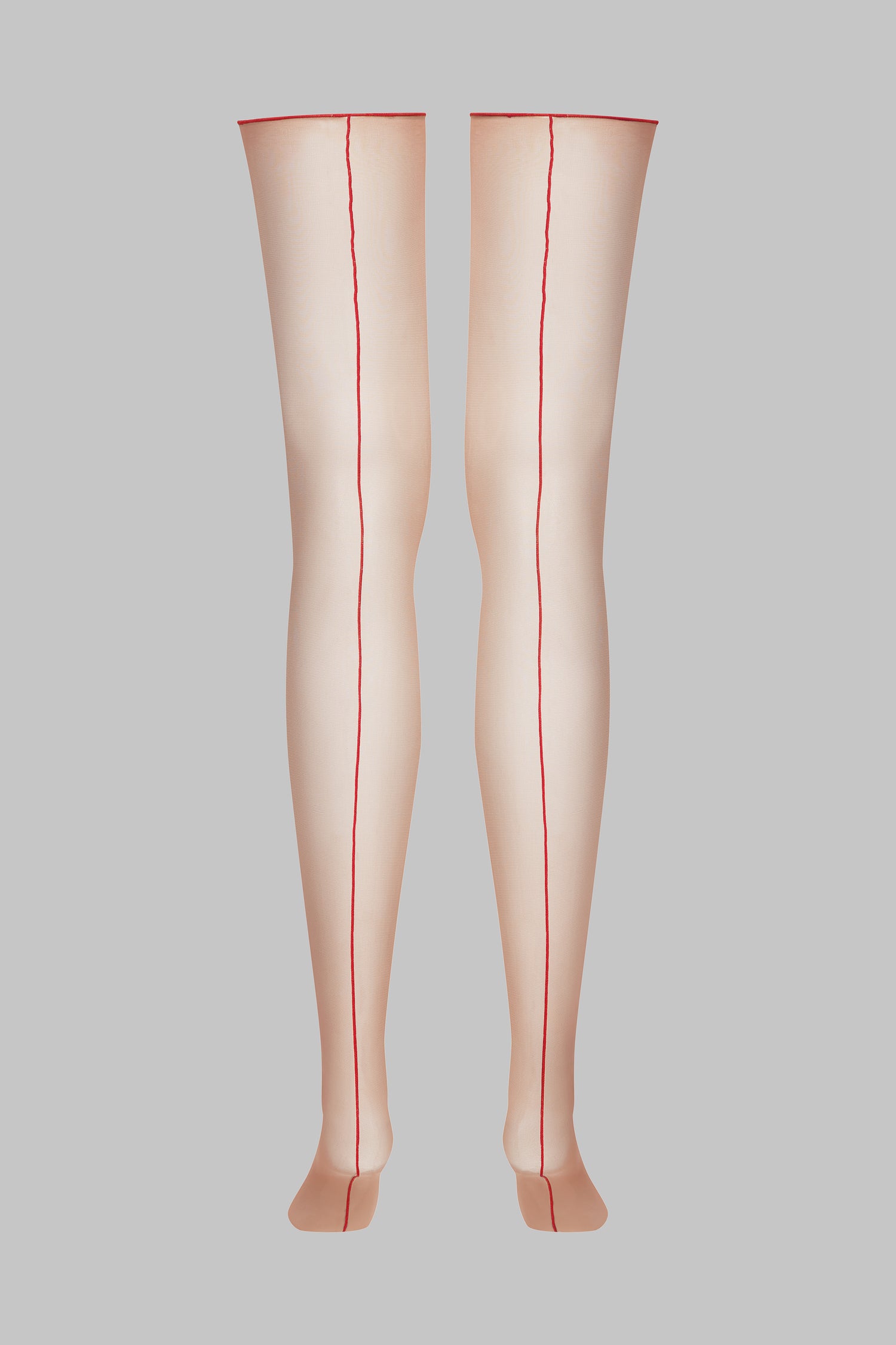 Cut and curled back seamed stockings 20D - LEGWEAR