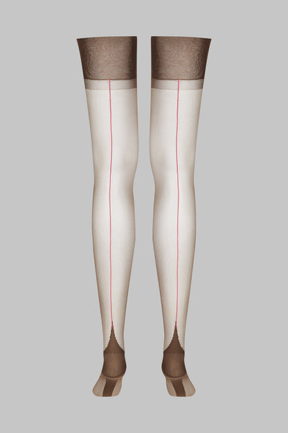 Authentic neon seamed nylon stockings 15D - LEGWEAR