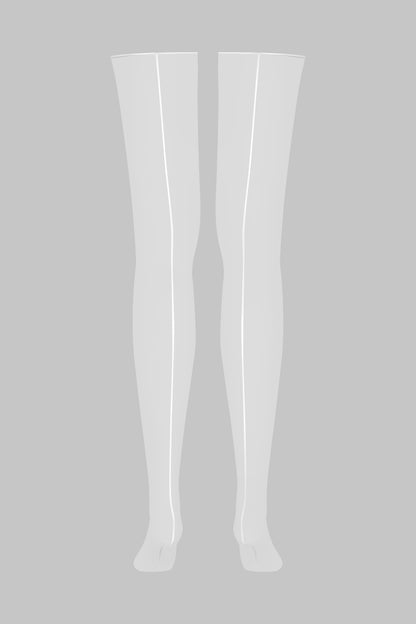 Double seamed cut and curled stockings 10D - LEGWEAR
